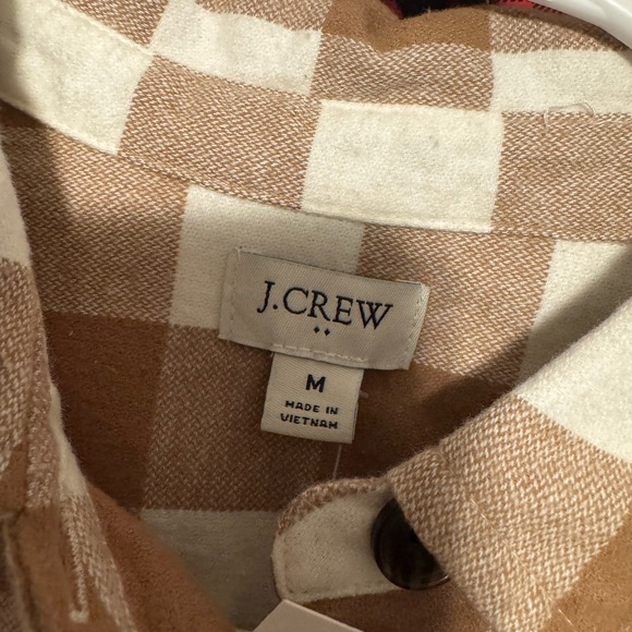J. Crew Plaid Flannel Shirt-Jacket - Picture 5 of 7